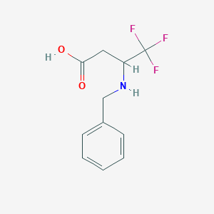 3-(Benzylamino)-4,4,4-trifluorobutanoic acid