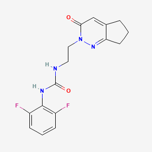 1-(2,6-difluorophenyl)-3-(2-(3-oxo-3,5,6,7-tetrahydro-2H-cyclopenta[c]pyridazin-2-yl)ethyl)urea