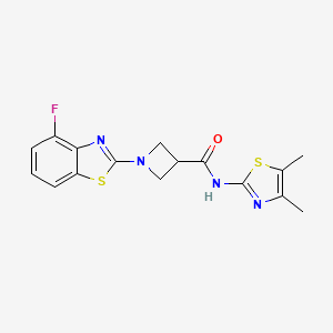 N-(4,5-dimethylthiazol-2-yl)-1-(4-fluorobenzo[d]thiazol-2-yl)azetidine-3-carboxamide