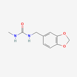 molecular formula C10H12N2O3 B2544477 1-(2H-1,3-benzodioxol-5-ylmethyl)-3-methylurea CAS No. 2620-51-1