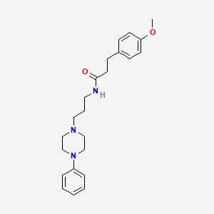 molecular formula C23H31N3O2 B2544482 3-(4-methoxyphenyl)-N-[3-(4-phenylpiperazin-1-yl)propyl]propanamide CAS No. 1049373-74-1