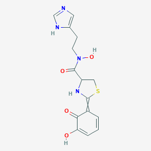 molecular formula C15H16N4O4S B025445 Anguibactin CAS No. 104245-09-2
