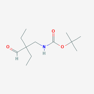 molecular formula C12H23NO3 B2544500 tert-Butyl N-(2,2-diethyl-3-oxopropyl)carbamate CAS No. 1820686-27-8