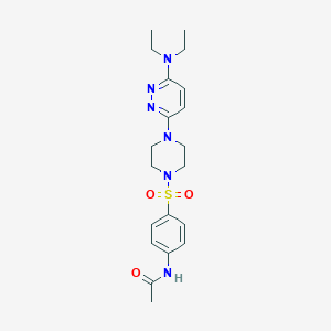N-(4-((4-(6-(diethylamino)pyridazin-3-yl)piperazin-1-yl)sulfonyl)phenyl)acetamide