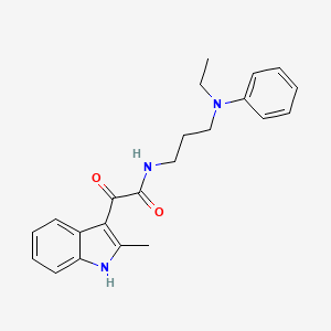 N-(3-(ethyl(phenyl)amino)propyl)-2-(2-methyl-1H-indol-3-yl)-2-oxoacetamide