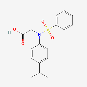 [(4-Isopropylphenyl)(phenylsulfonyl)amino]acetic acid