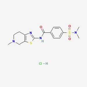 4-(N,N-dimethylsulfamoyl)-N-(5-methyl-4,5,6,7-tetrahydrothiazolo[5,4-c]pyridin-2-yl)benzamide hydrochloride