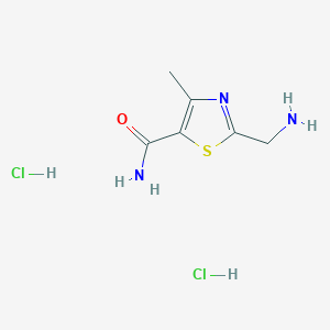 2-(Aminomethyl)-4-methyl-1,3-thiazole-5-carboxamide dihydrochloride