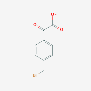 molecular formula C9H6BrO3- B025446 4-(Bromomethyl)benzoylformate CAS No. 102047-01-8