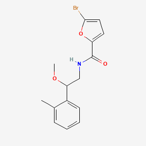 molecular formula C15H16BrNO3 B2544637 5-BROMO-N-[2-METHOXY-2-(2-METHYLPHENYL)ETHYL]FURAN-2-CARBOXAMIDE CAS No. 1797877-86-1