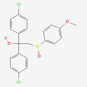 1,1-Bis(4-chlorophenyl)-2-[(4-methoxyphenyl)sulfinyl]-1-ethanol