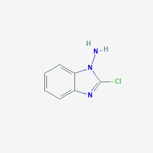 molecular formula C7H6ClN3 B025447 2-Chlorobenzimidazol-1-amine CAS No. 107879-44-7