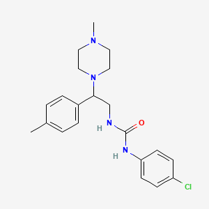 1-(4-Chlorophenyl)-3-(2-(4-methylpiperazin-1-yl)-2-(p-tolyl)ethyl)urea