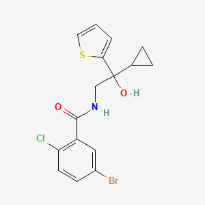 5-bromo-2-chloro-N-(2-cyclopropyl-2-hydroxy-2-(thiophen-2-yl)ethyl)benzamide