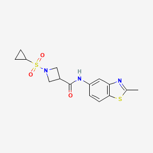 1-(cyclopropylsulfonyl)-N-(2-methylbenzo[d]thiazol-5-yl)azetidine-3-carboxamide