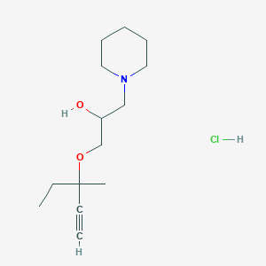 1-((3-Methylpent-1-yn-3-yl)oxy)-3-(piperidin-1-yl)propan-2-ol hydrochloride
