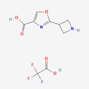 2-(Azetidin-3-yl)-1,3-oxazole-4-carboxylic acid;2,2,2-trifluoroacetic acid