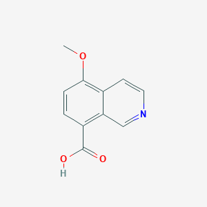 molecular formula C11H9NO3 B2544780 5-Methoxyisoquinoline-8-carboxylic acid CAS No. 1421600-97-6