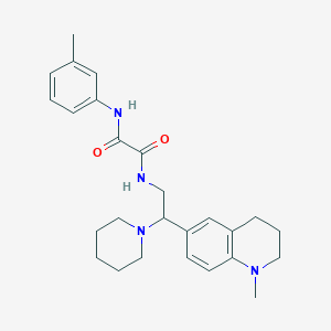 N-(3-methylphenyl)-N'-[2-(1-methyl-1,2,3,4-tetrahydroquinolin-6-yl)-2-piperidin-1-ylethyl]ethanediamide