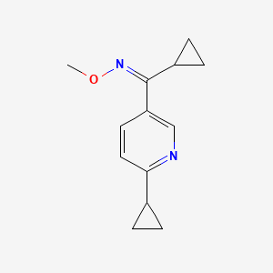 molecular formula C13H16N2O B2544828 cyclopropyl(6-cyclopropyl-3-pyridinyl)methanone O-methyloxime CAS No. 860784-51-6