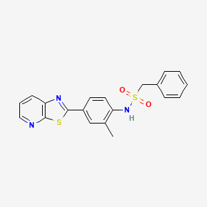 N-(2-methyl-4-(thiazolo[5,4-b]pyridin-2-yl)phenyl)-1-phenylmethanesulfonamide