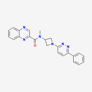 molecular formula C23H20N6O B2544840 N-Methyl-N-[1-(6-phenylpyridazin-3-yl)azetidin-3-yl]quinoxaline-2-carboxamide CAS No. 2380181-31-5