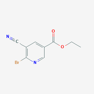 molecular formula C9H7BrN2O2 B2544842 6-Bromo-5-cyano-nicotinic acid ethyl ester CAS No. 70416-50-1