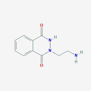 molecular formula C10H11N3O2 B2544886 2-(2-Aminoethyl)-2,3-dihydrophthalazine-1,4-dione CAS No. 87365-18-2