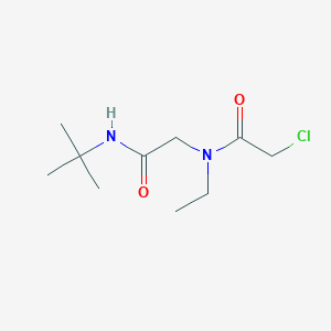 molecular formula C10H19ClN2O2 B2544891 N-tert-butyl-2-(2-chloro-N-ethylacetamido)acetamide CAS No. 743444-35-1