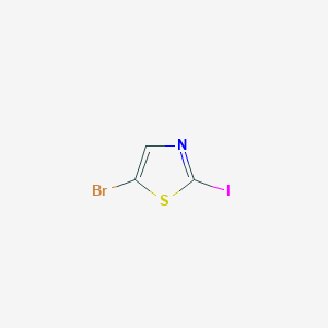 molecular formula C3HBrINS B025449 5-Bromo-2-iodothiazole CAS No. 108306-64-5