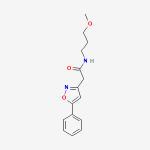 B2544946 N-(3-methoxypropyl)-2-(5-phenylisoxazol-3-yl)acetamide CAS No. 953195-54-5