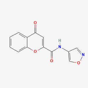 molecular formula C13H8N2O4 B2544951 N-(isoxazol-4-yl)-4-oxo-4H-chromene-2-carboxamide CAS No. 1396864-26-8