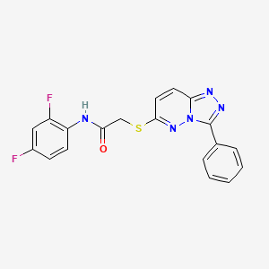 N-(2,4-difluorophenyl)-2-((3-phenyl-[1,2,4]triazolo[4,3-b]pyridazin-6-yl)thio)acetamide