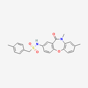 N-(8,10-dimethyl-11-oxo-10,11-dihydrodibenzo[b,f][1,4]oxazepin-2-yl)-1-(p-tolyl)methanesulfonamide
