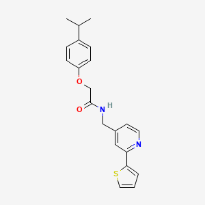 2-(4-isopropylphenoxy)-N-((2-(thiophen-2-yl)pyridin-4-yl)methyl)acetamide
