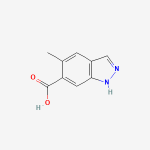 molecular formula C9H8N2O2 B2545002 5-methyl-1H-indazole-6-carboxylic acid CAS No. 1082042-16-7