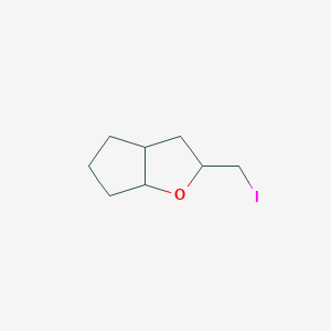 B2545034 2-(iodomethyl)hexahydro-2H-cyclopenta[b]furan CAS No. 123121-05-1