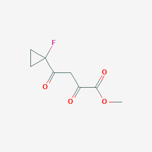 molecular formula C8H9FO4 B2545067 Methyl 4-(1-fluorocyclopropyl)-2,4-dioxobutanoate CAS No. 2551120-22-8