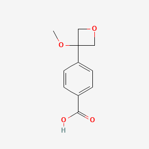 molecular formula C11H12O4 B2545095 4-(3-Methoxyoxetan-3-yl)benzoic acid CAS No. 2193061-88-8