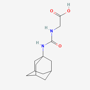 molecular formula C13H20N2O3 B2545100 N-[(1-Adamantylamino)carbonyl]glycine CAS No. 33200-18-9