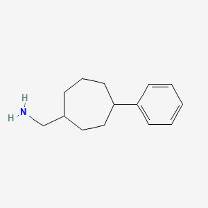 molecular formula C14H21N B2545101 (4-Phenylcycloheptyl)methanamine CAS No. 2344681-44-1