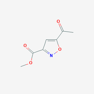 molecular formula C7H7NO4 B2545147 Methyl 5-acetyl-1,2-oxazole-3-carboxylate CAS No. 1071631-92-9