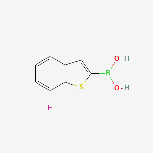 molecular formula C8H6BFO2S B2545162 (7-Fluoro-1-benzothiophen-2-yl)boronic acid CAS No. 1340599-85-0