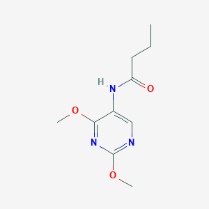 molecular formula C10H15N3O3 B2545199 N-(2,4-DIMETHOXYPYRIMIDIN-5-YL)BUTANAMIDE CAS No. 1796987-95-5