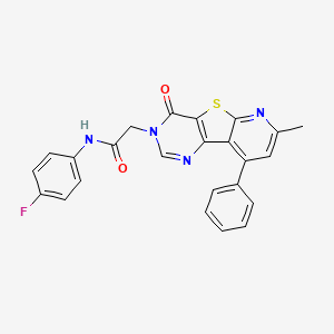 N-(4-fluorophenyl)-2-(7-methyl-4-oxo-9-phenylpyrido[3',2':4,5]thieno[3,2-d]pyrimidin-3(4H)-yl)acetamide