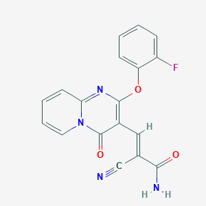 (E)-2-cyano-3-(2-(2-fluorophenoxy)-4-oxo-4H-pyrido[1,2-a]pyrimidin-3-yl)acrylamide