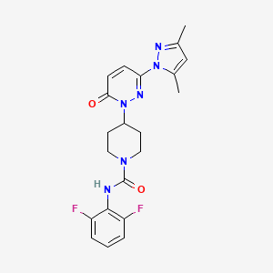 B2545256 N-(2,6-Difluorophenyl)-4-[3-(3,5-dimethylpyrazol-1-yl)-6-oxopyridazin-1-yl]piperidine-1-carboxamide CAS No. 2379998-09-9