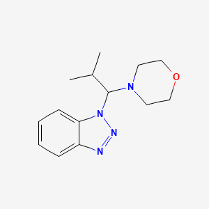 molecular formula C14H20N4O B2545280 1-[2-Methyl-1-(morpholin-4-yl)propyl]-1H-1,2,3-benzotriazole CAS No. 122668-90-0