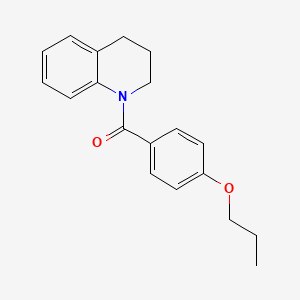 molecular formula C19H21NO2 B2545294 1-(4-propoxybenzoyl)-1,2,3,4-tetrahydroquinoline CAS No. 616212-03-4