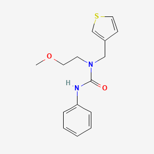 molecular formula C15H18N2O2S B2545353 1-(2-Methoxyethyl)-3-phenyl-1-(thiophen-3-ylmethyl)urea CAS No. 1219903-80-6